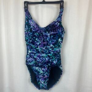 Magicsuit Tummy Control One Piece Bathing Suit Tropical Chasing Butterflies